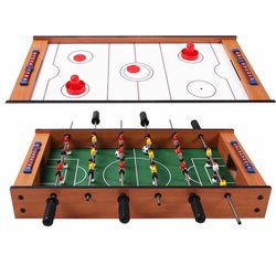 2-In-1 Indoor/Outdoor Air Hockey Foosball Game Table Thumbnail