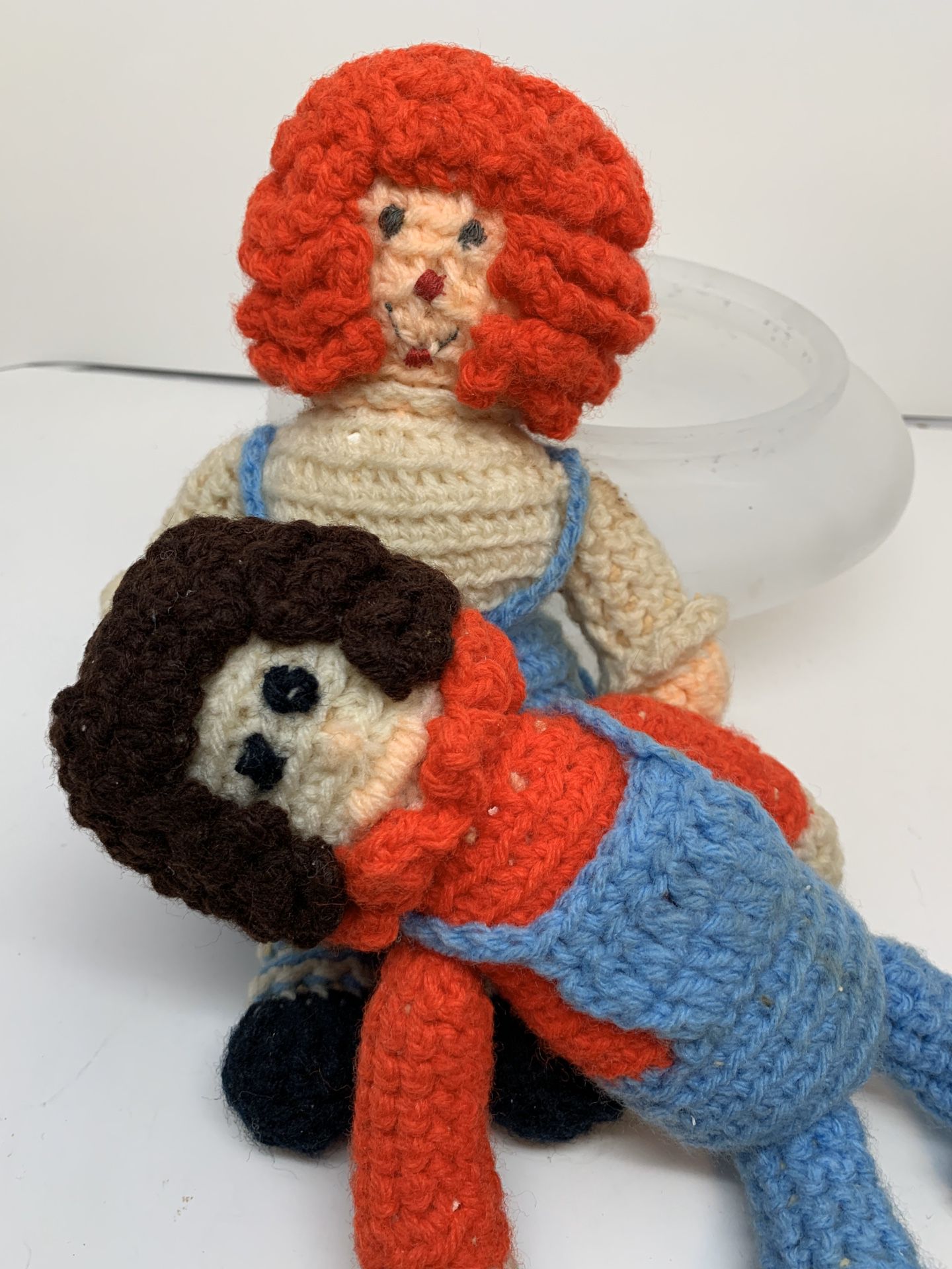 Crochet raggedy Ann and Andy