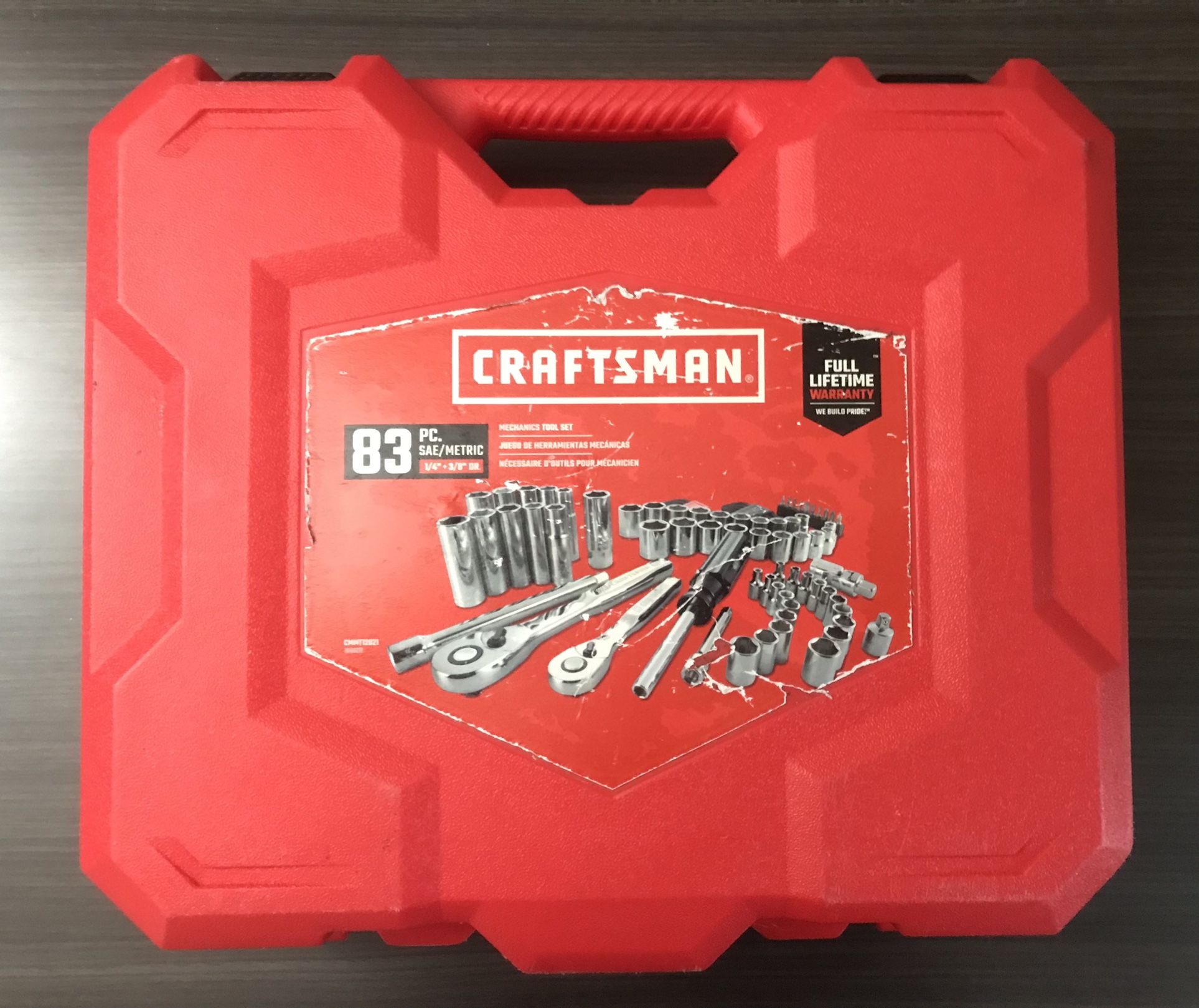 Craftsman 83 Piece Standard & Metric Mechanic Tool Set 1/4” & 3/8” for ...