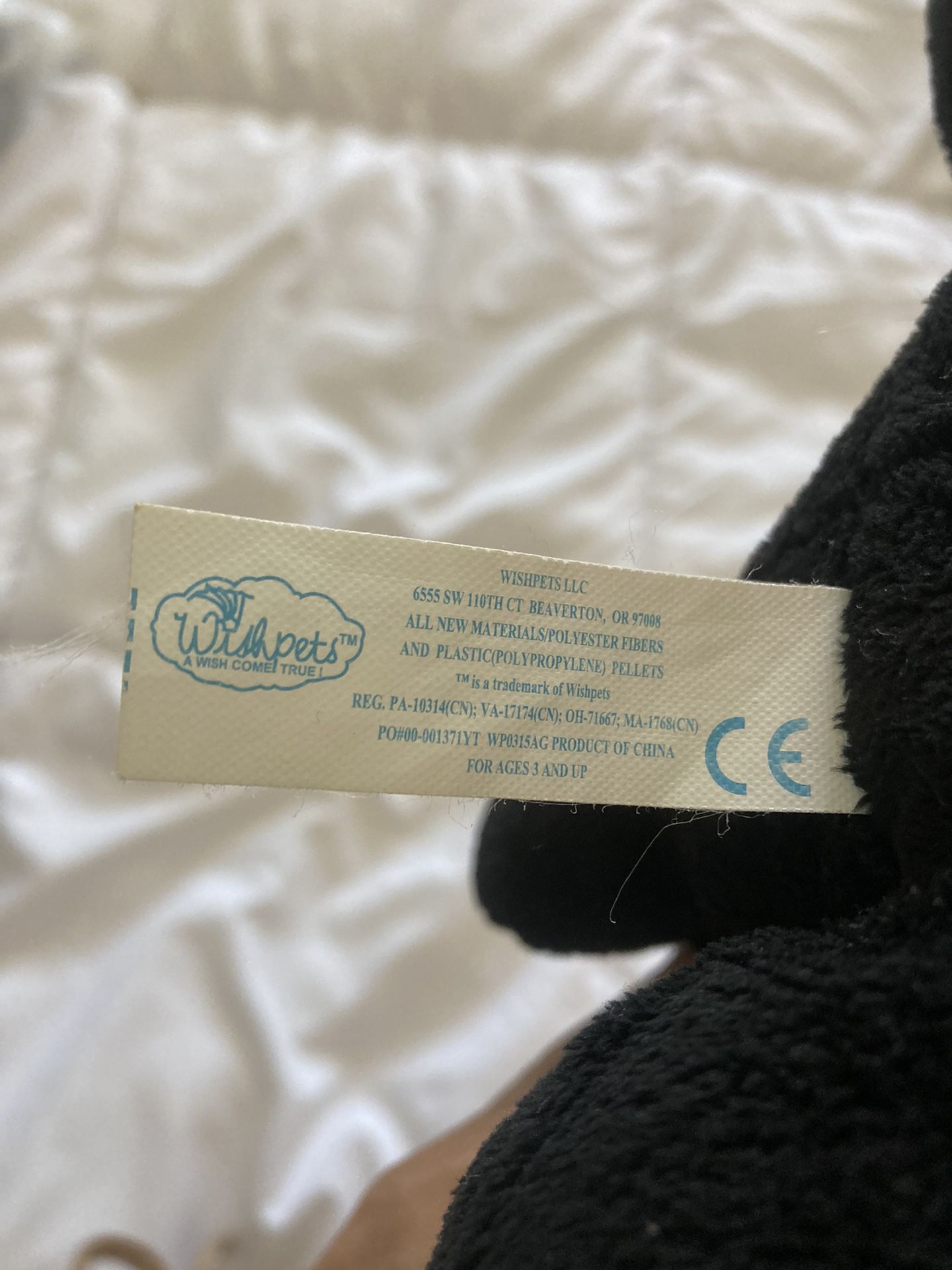 Vintage Billy The Bear Stuffed Black Bear Animal Toy Plush