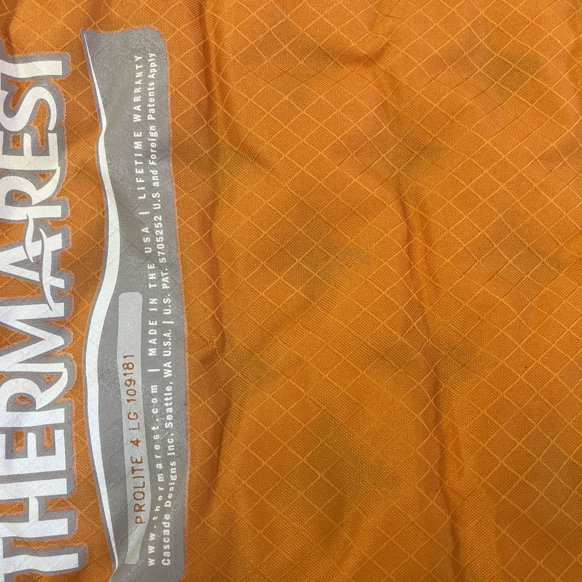 Thermarest Air Mattress Large + Pillow / Case 