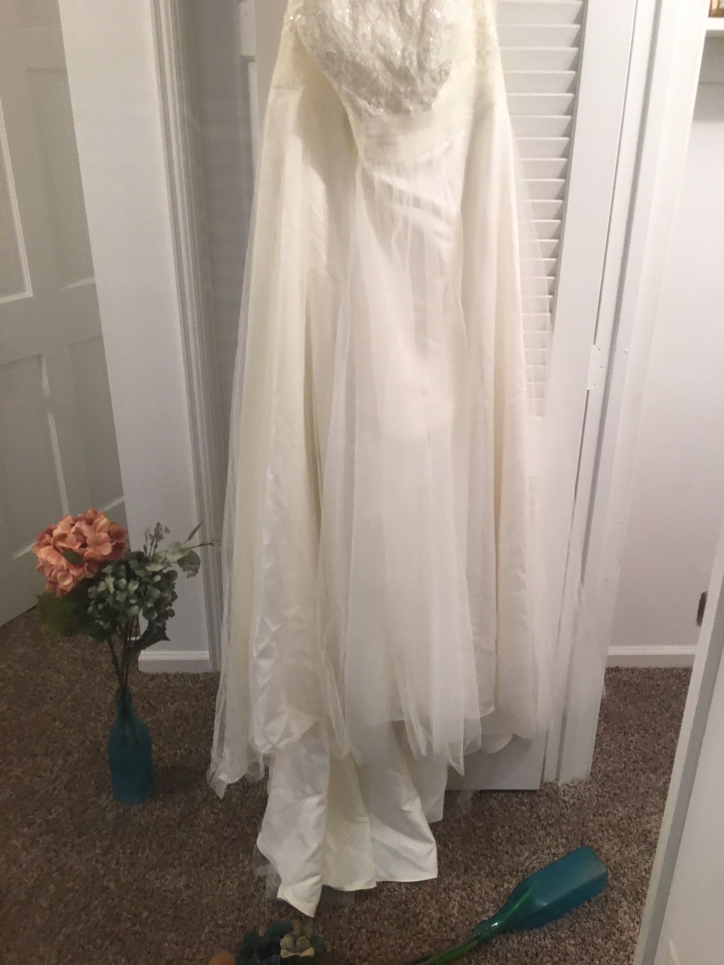 Bridal Suite (Wedding Dress and Flower girl dress with shoes and corset_