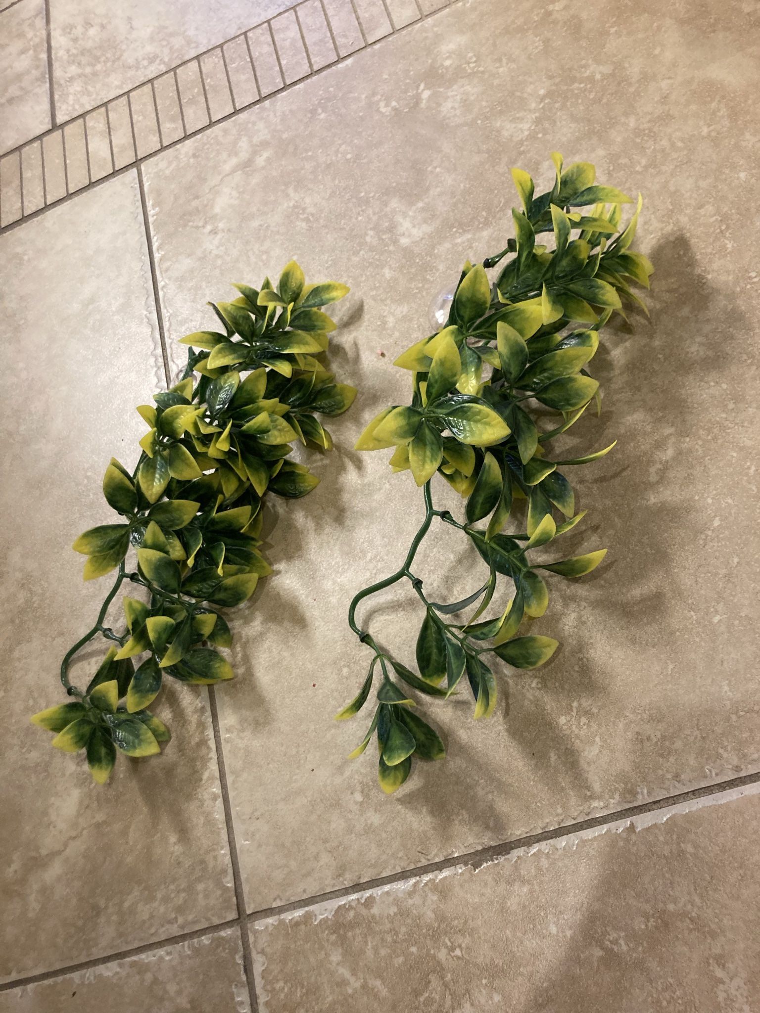 Two vine fish tank/terrarium decorations