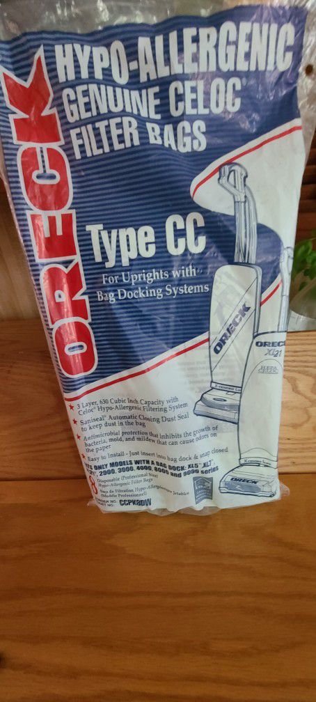 Oreck Vaccume Bags Type CC