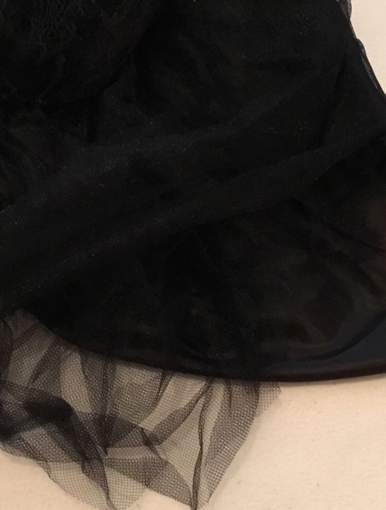 Black TULLE PETTICOAT 3-Layer Petticoat One size Halloween Costume girls