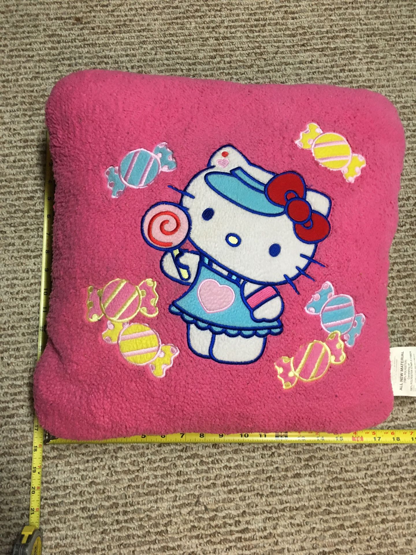 Hello Kitty pajamas, hat, pillow