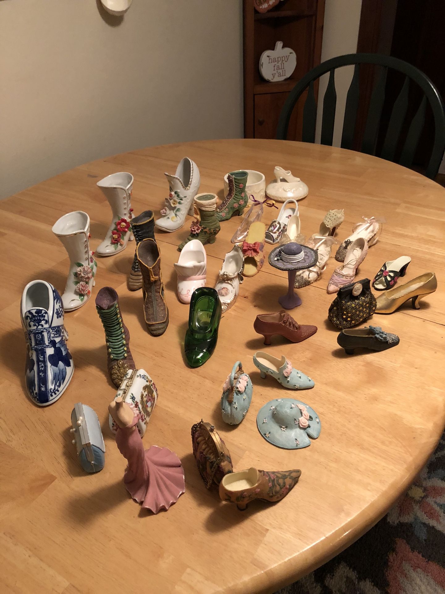 Vintage Shoe Figurines Collection