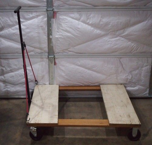 36"x40" platform dolly swivel-handle hand truck cart moving movers wheel wheeled