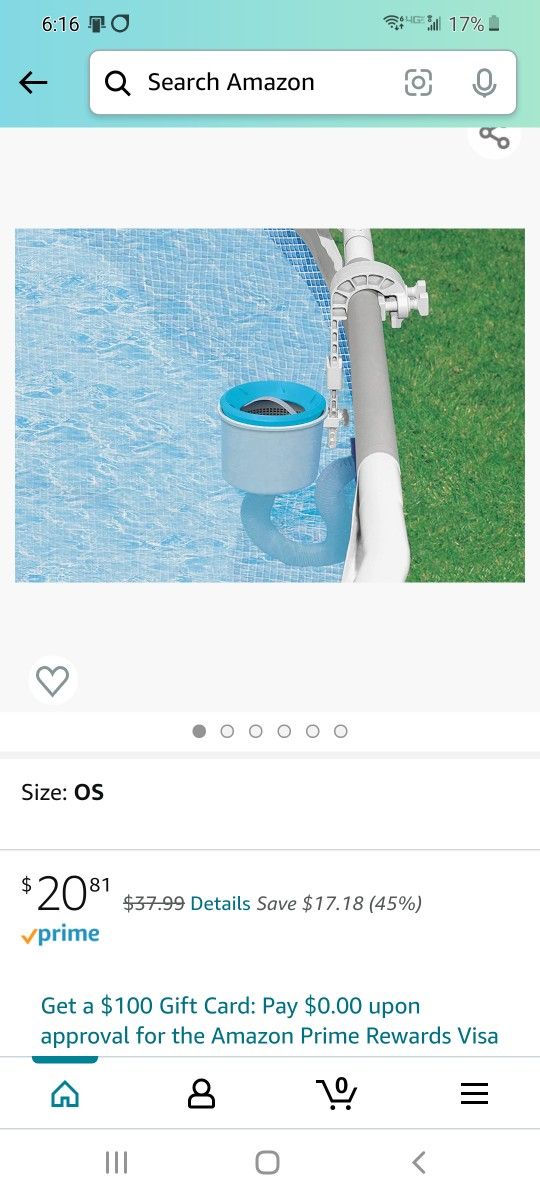 Intext Deluxe wall mount surface pool skimmer