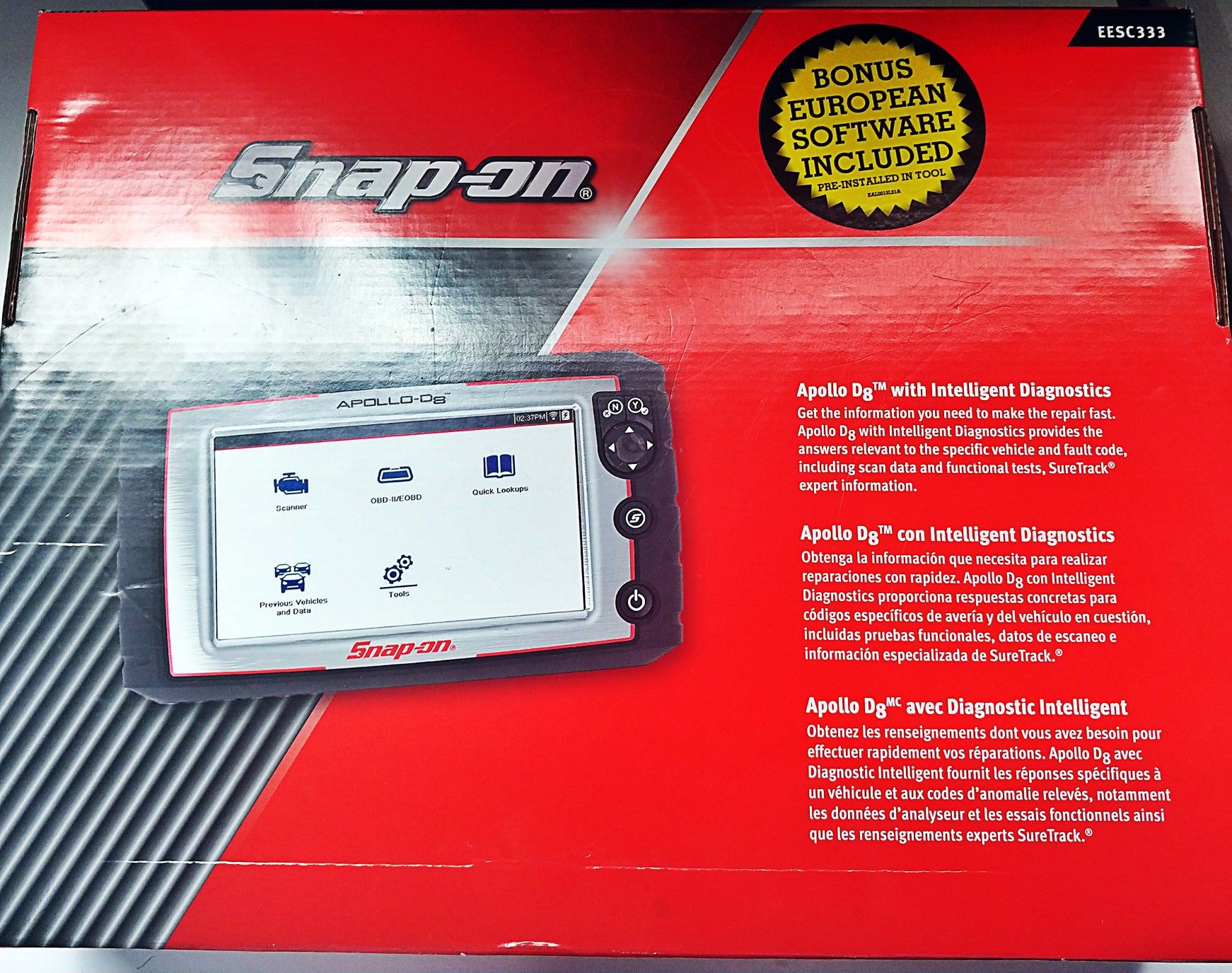Brand new Snapon Apollo d8 diagnostic tool with intelligent