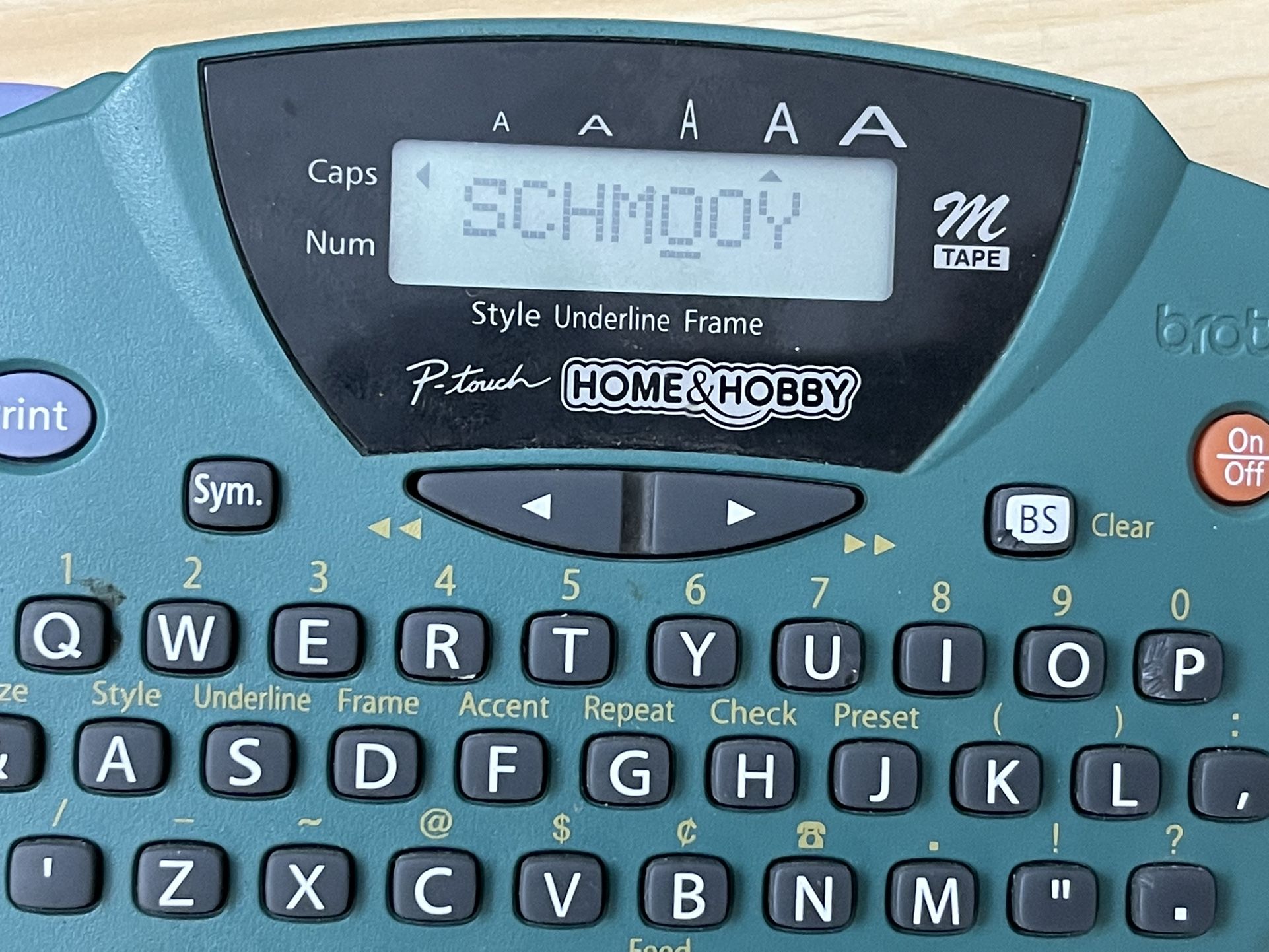 BROTHER Model PT-65 LABEL MAKER +TAPE P-Touch Home & Hobby Handheld TESTED WORKS