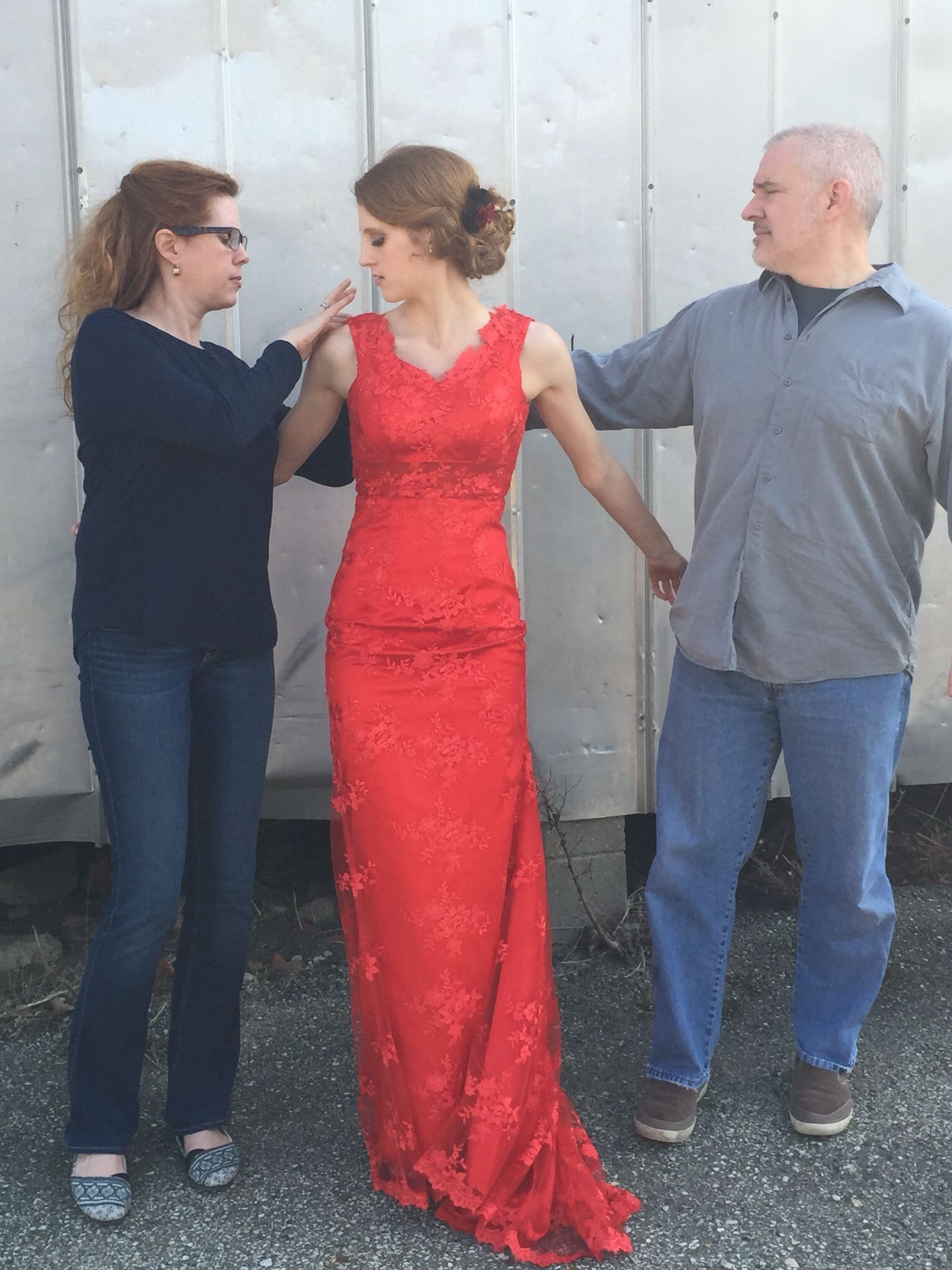 Prom dress & matching shoes