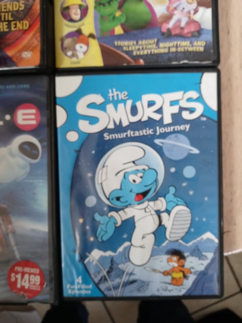 Video Cds Y u GI Oh,barney Sweet Dreams,wall E and The Smurfs