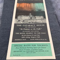 Niagara Falls Cataract Hotel Vintage Brochure  Thumbnail