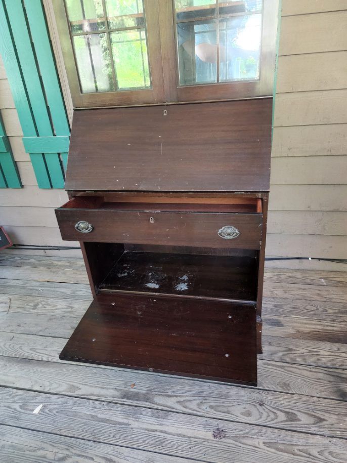 Wooden Secretary Cabinet