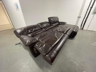 Sectional couch With Electric Recliner  Thumbnail