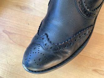 Women Leather Black Chelsea Boots  Thumbnail