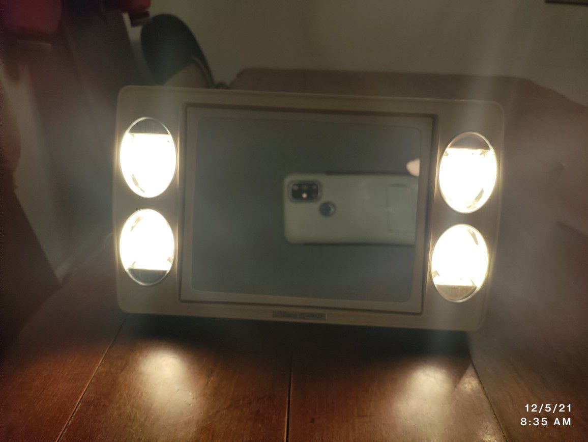 Vanity Lighted Mirror With Magnification