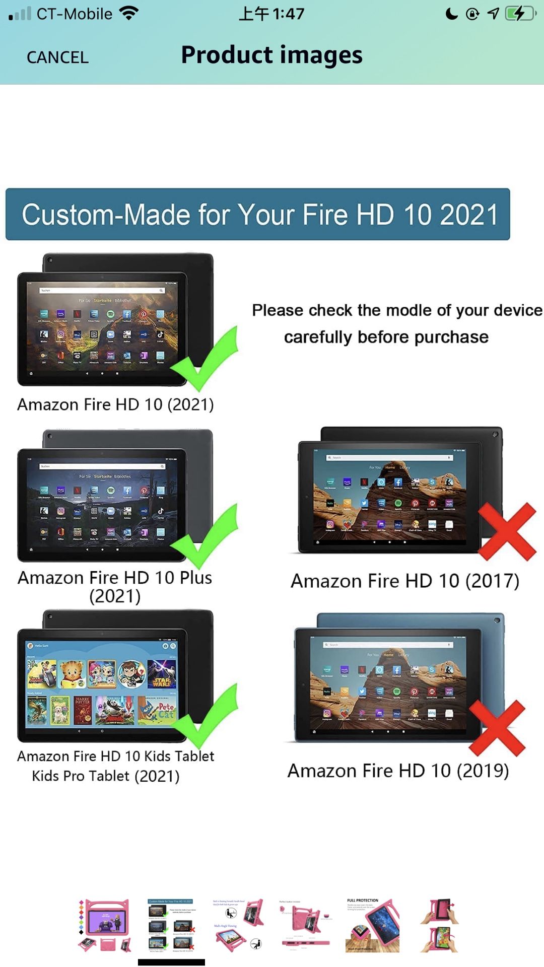 Fire HD 10 Case & Fire HD 10 Plus Kids Cases (11th Generation,2021 Release), BORXJNM Lightweight ShockProof Kid-Proof Cover with Stand for Amazon Kind