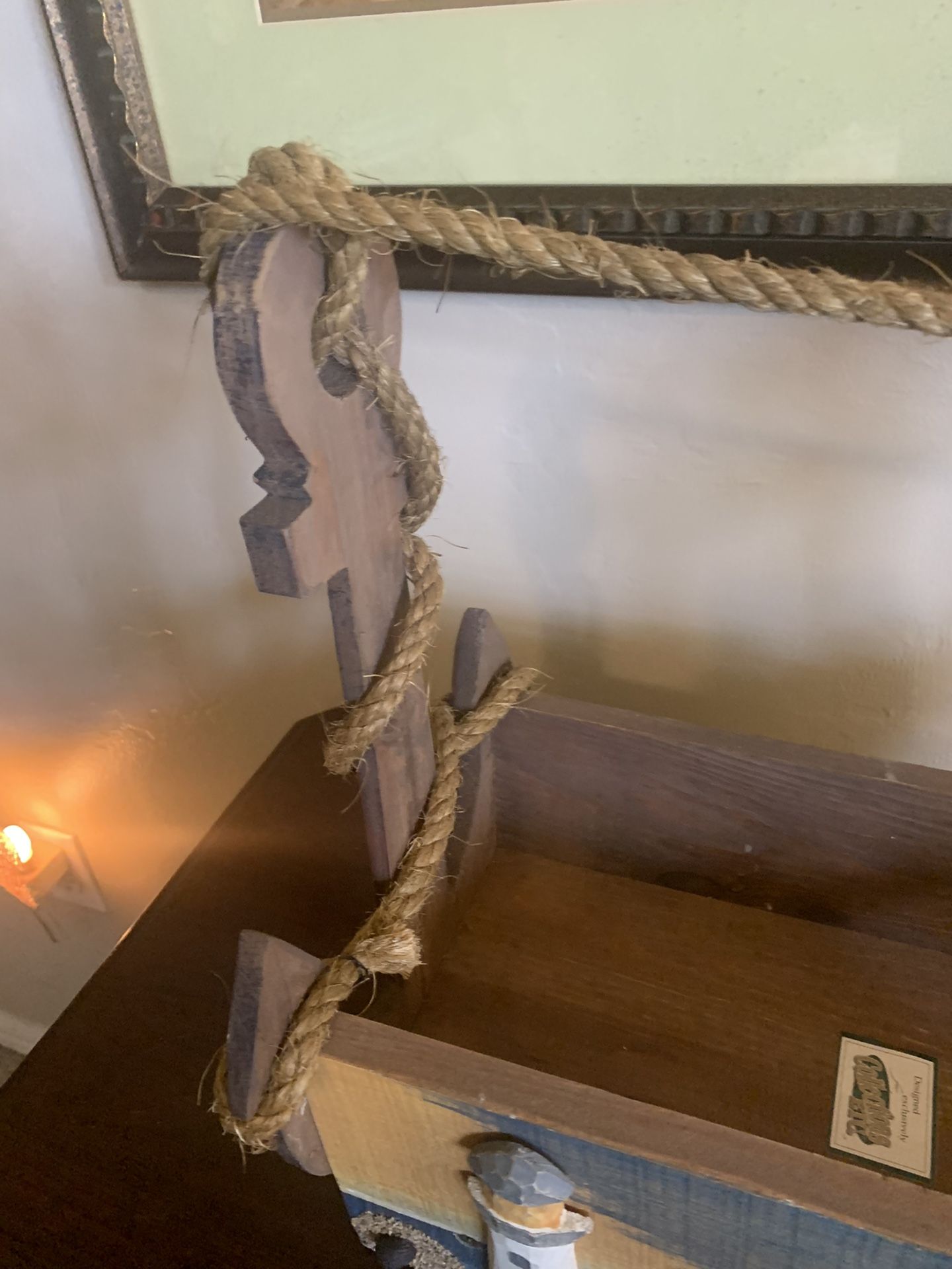 Rustic Nautical Magazine Rack Storage