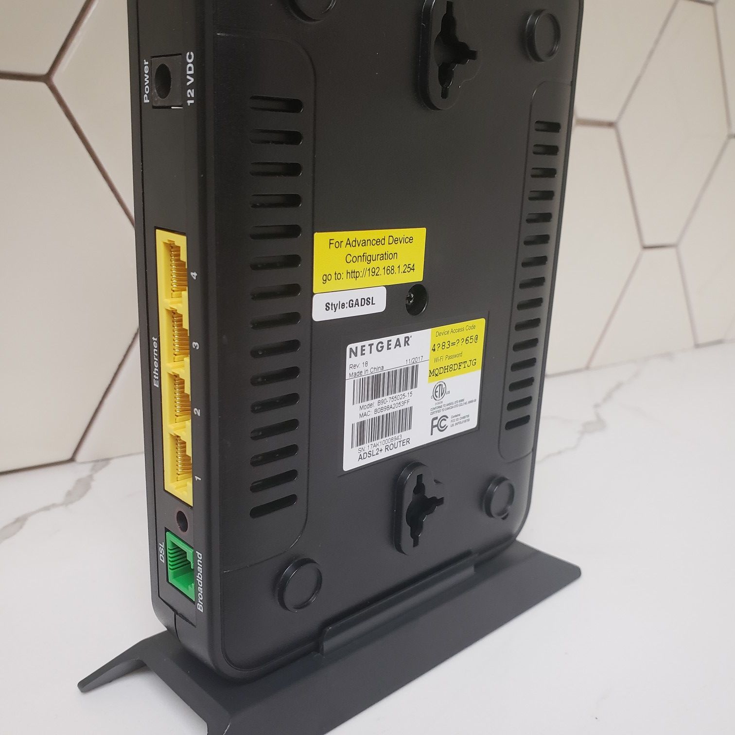 Netgear 7750 DSL Wireless Modem Router Combo