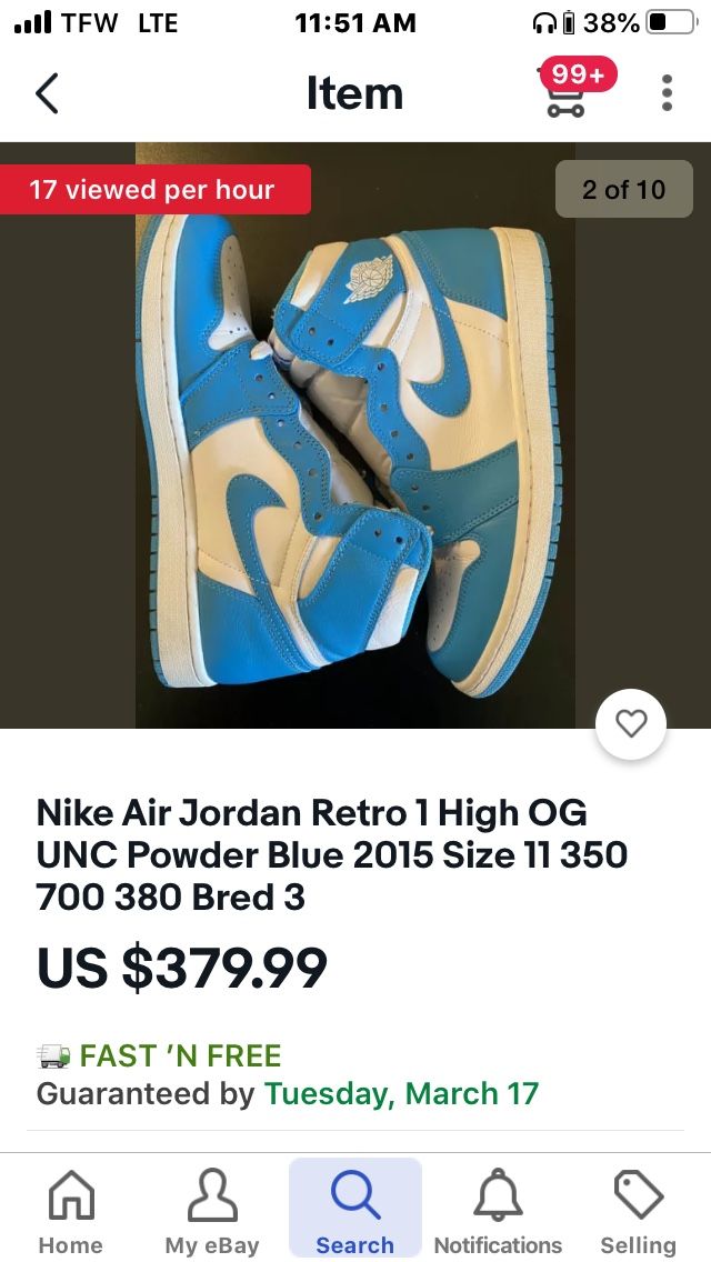 Jordan 1 Retro size 12