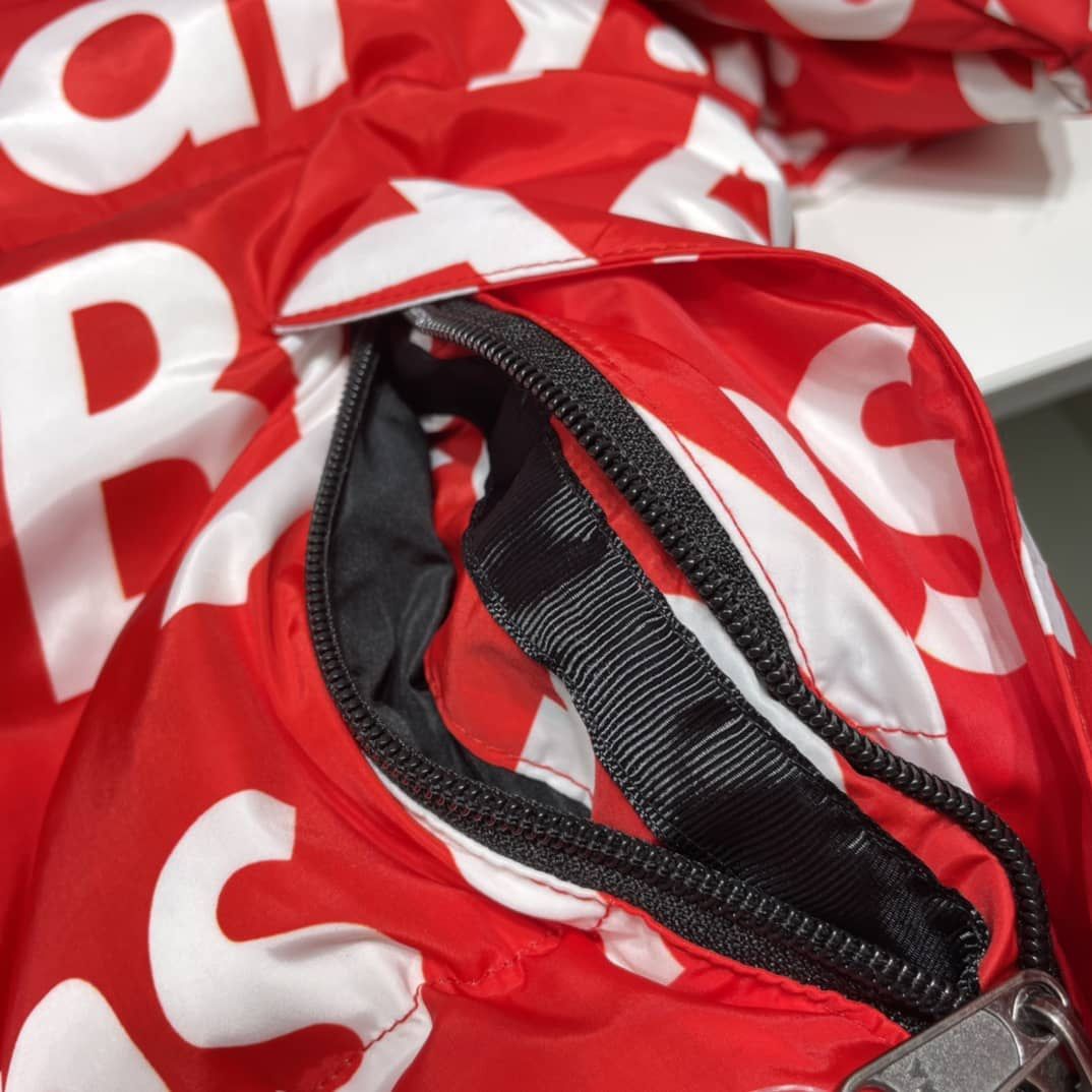 Supreme X North Face By Any Means Necessary Red Large Nuptse