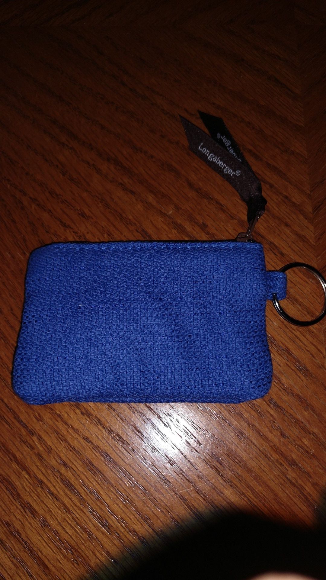 Longaberger key chain change purse.