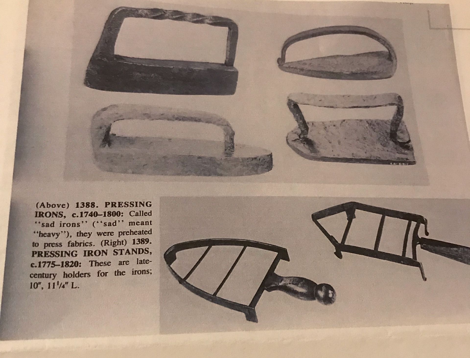 Hand Pounded Metal Sad Iron