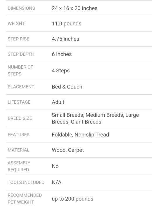 PetSafe CozyUp Foldable Wooden Cat & Dog Stairs