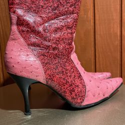 Women Cowgirl Boots. Pink Boots Thumbnail
