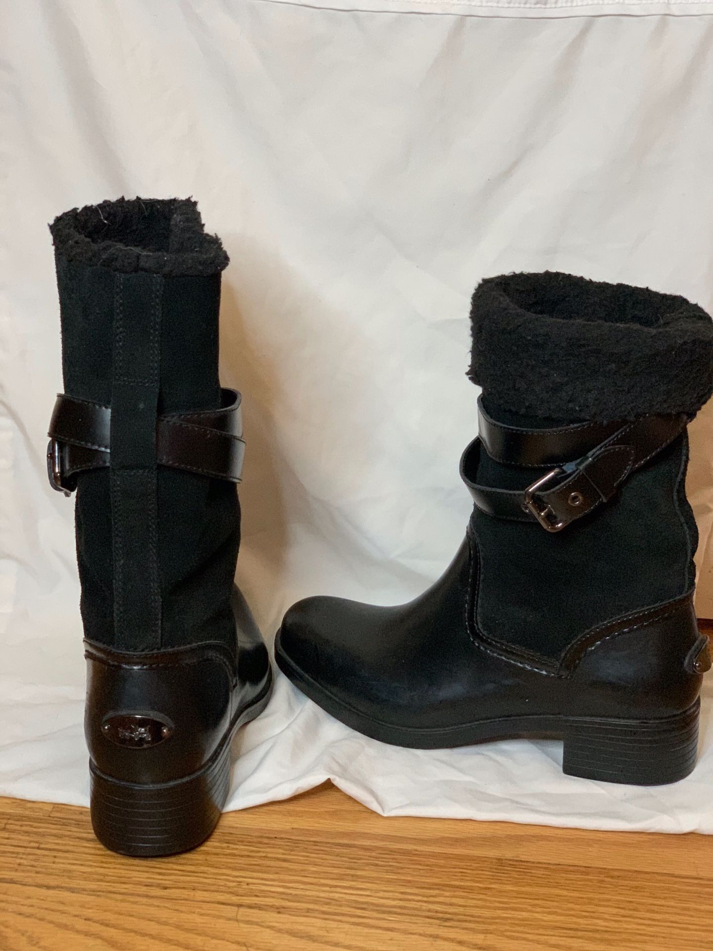 COACH Zena Leather Winter Boot Size 8B
