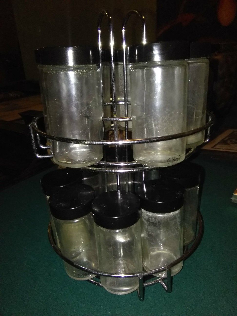 Spice rack with 15 empty jars