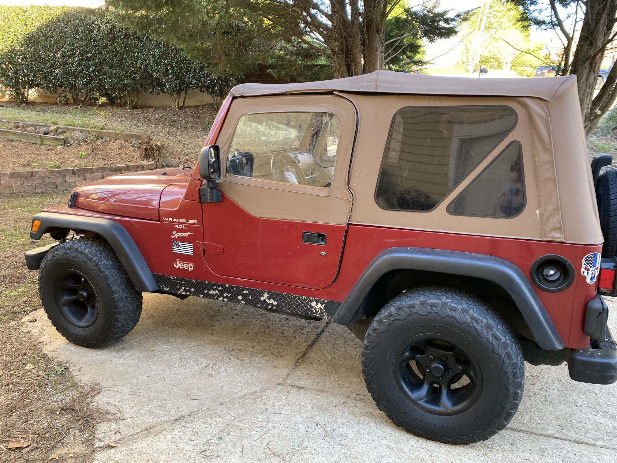 RED JEEP FOR SALE 