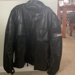 This is a motorcycle jacket larger with a padding at the elbows and back Thumbnail