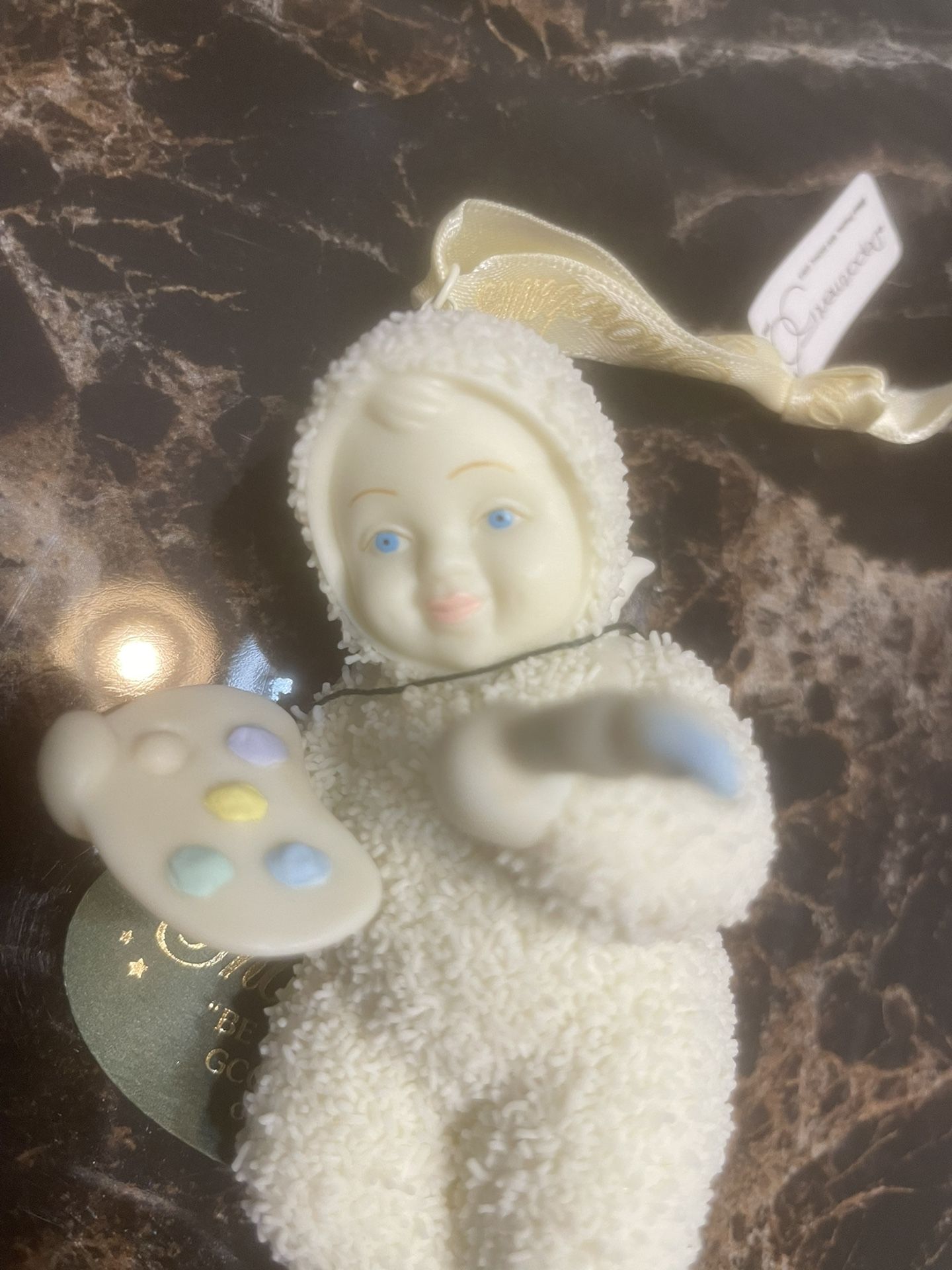 Snowbabies Vintage “Be An Artist” Ornament 2000