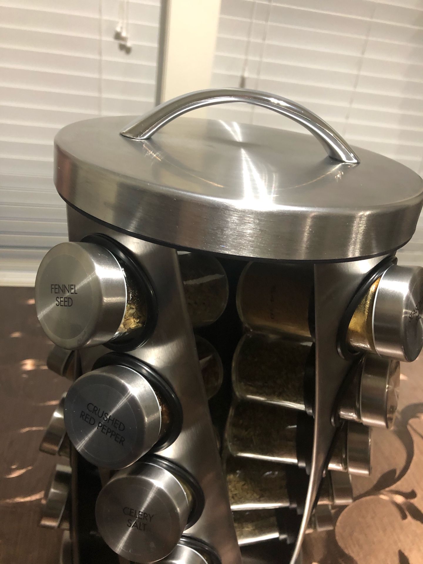 20 jar revolving spice tower