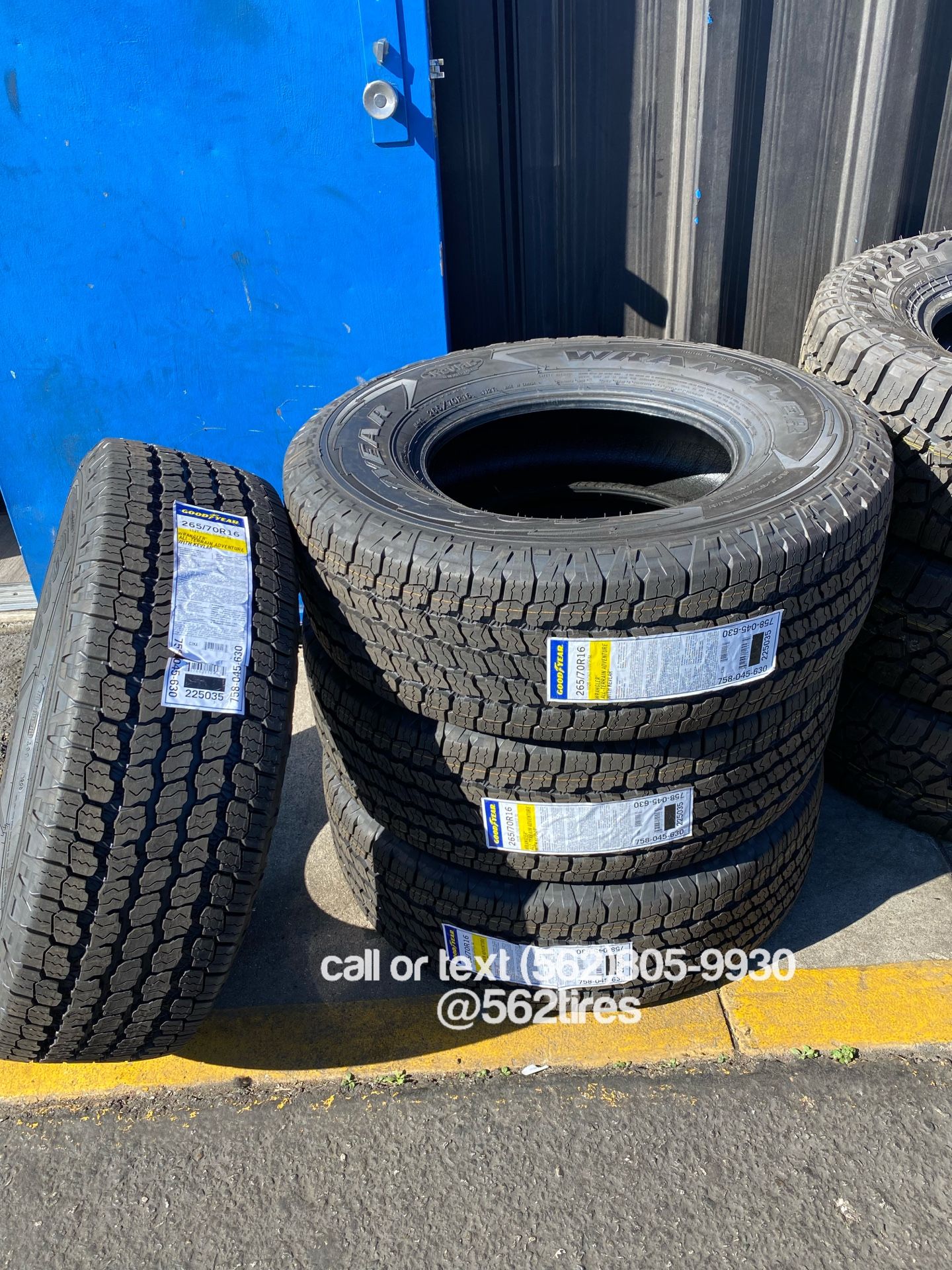 265/70/16 Goodyear All Terrain 4 New Tires Installed And Balanced for Sale in La Habra Heights