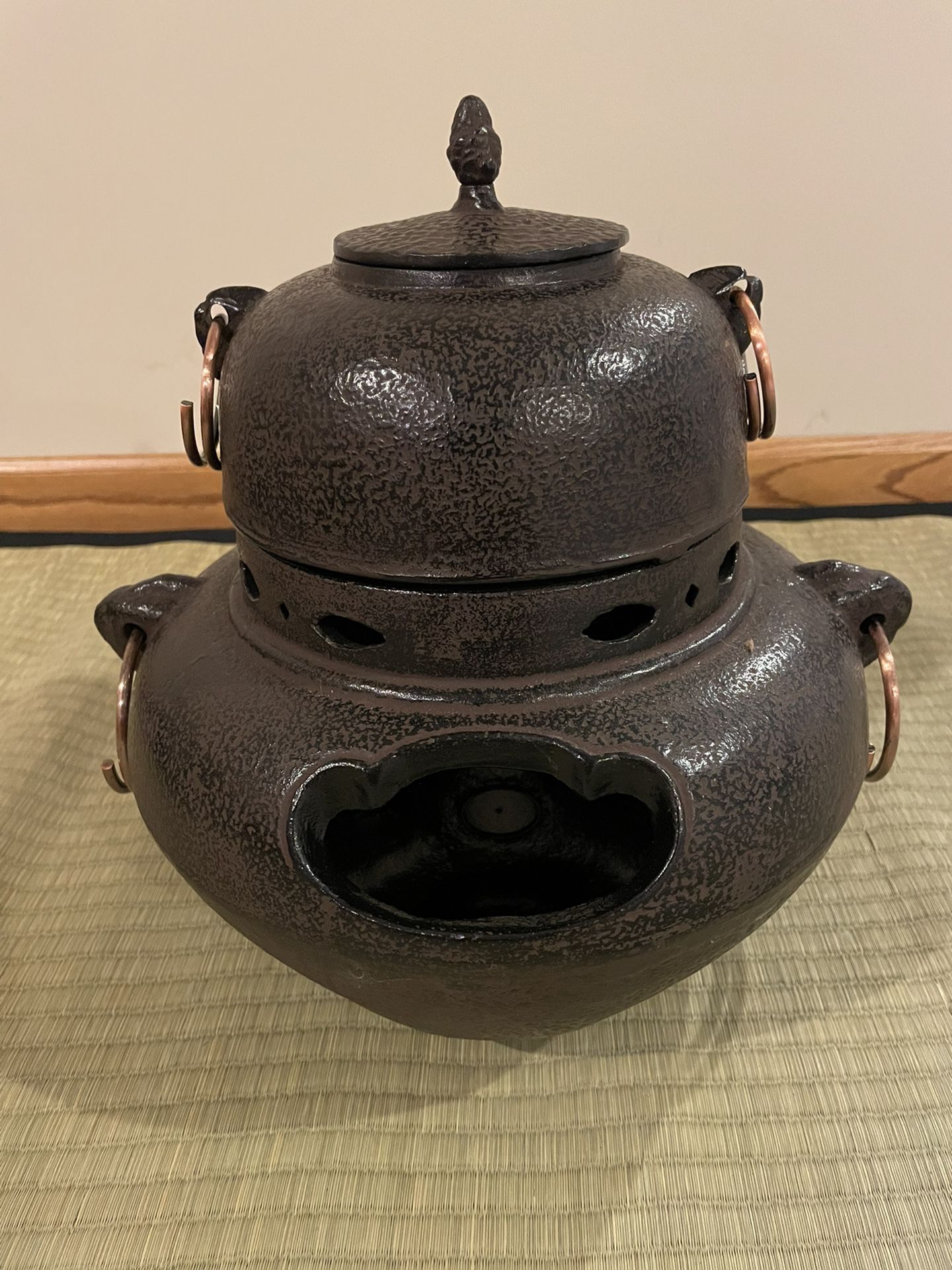 Chagama Japanese Traditional Steel Kettle For Tea Ceremony 