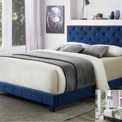 Queen bed With Mattress New ,, $39 down Payment Delivery Available  Thumbnail