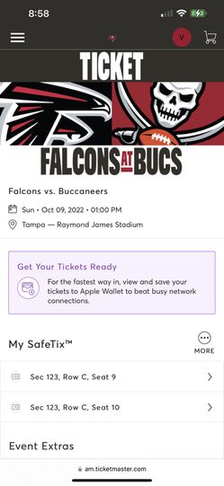 Atlanta Falcons vs Tampa Bay Buccaneers 3rd Row!! Thumbnail