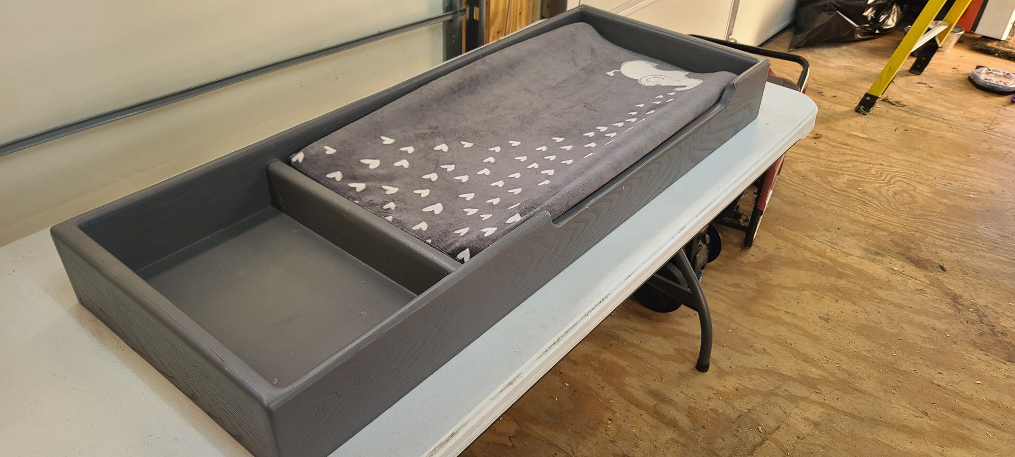 Custom Built Chaning Table Topper With Changing Pad