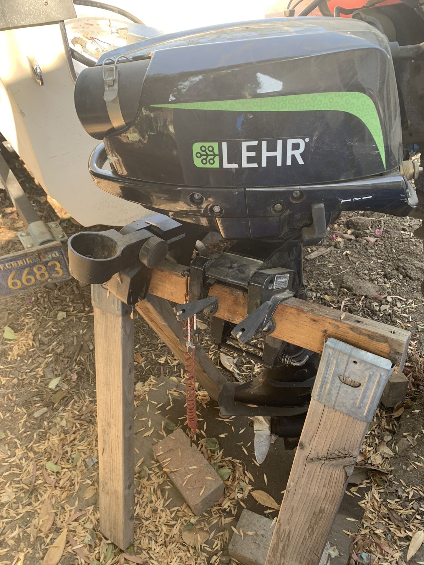 LEHR 5hp Propane Powered Outboard Marine Engine for Sale in Porter