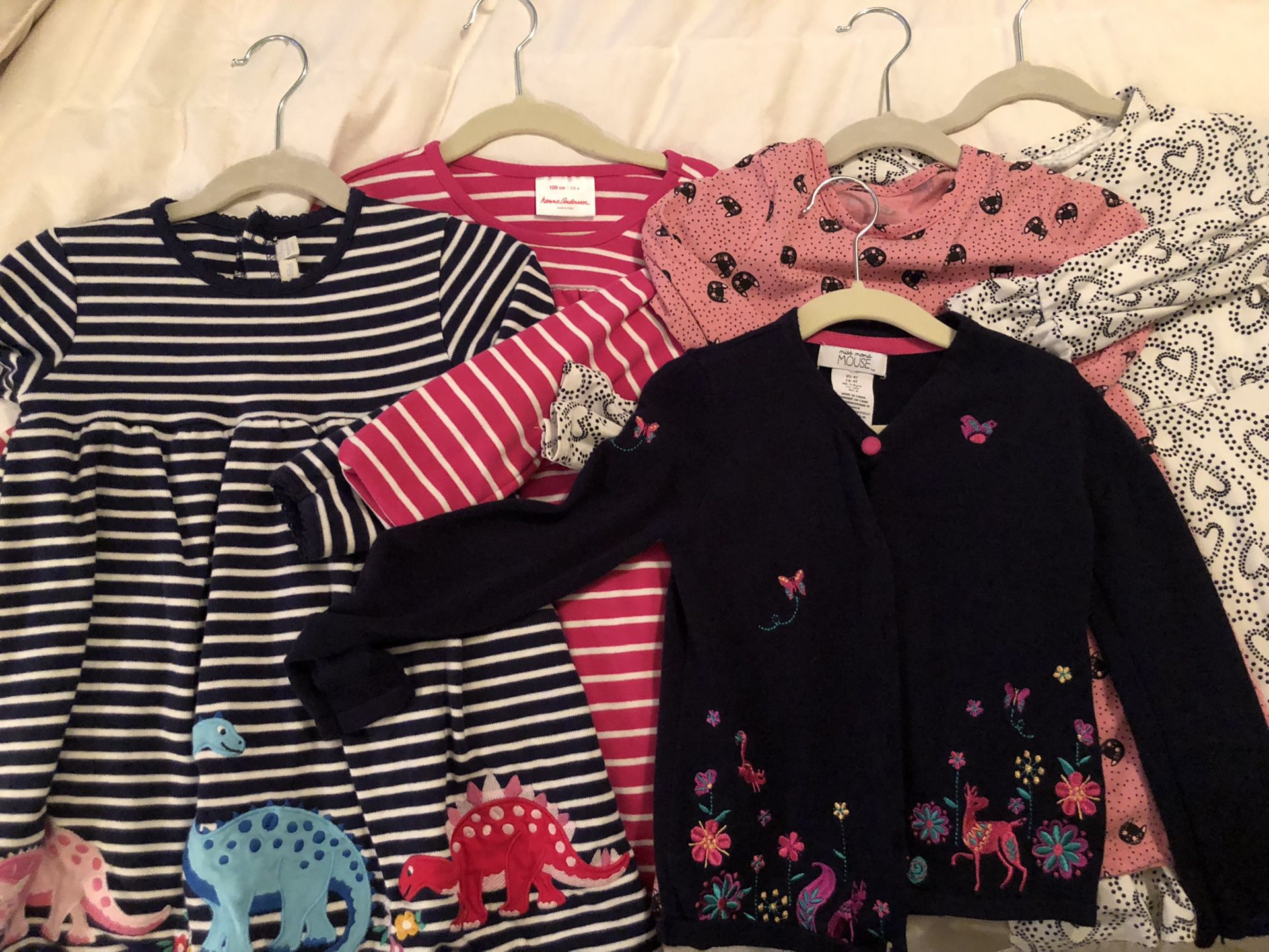 Lot Of LitGirls Clothes -sweater/Dresses - Like New Hanna Andersson, Gymboree