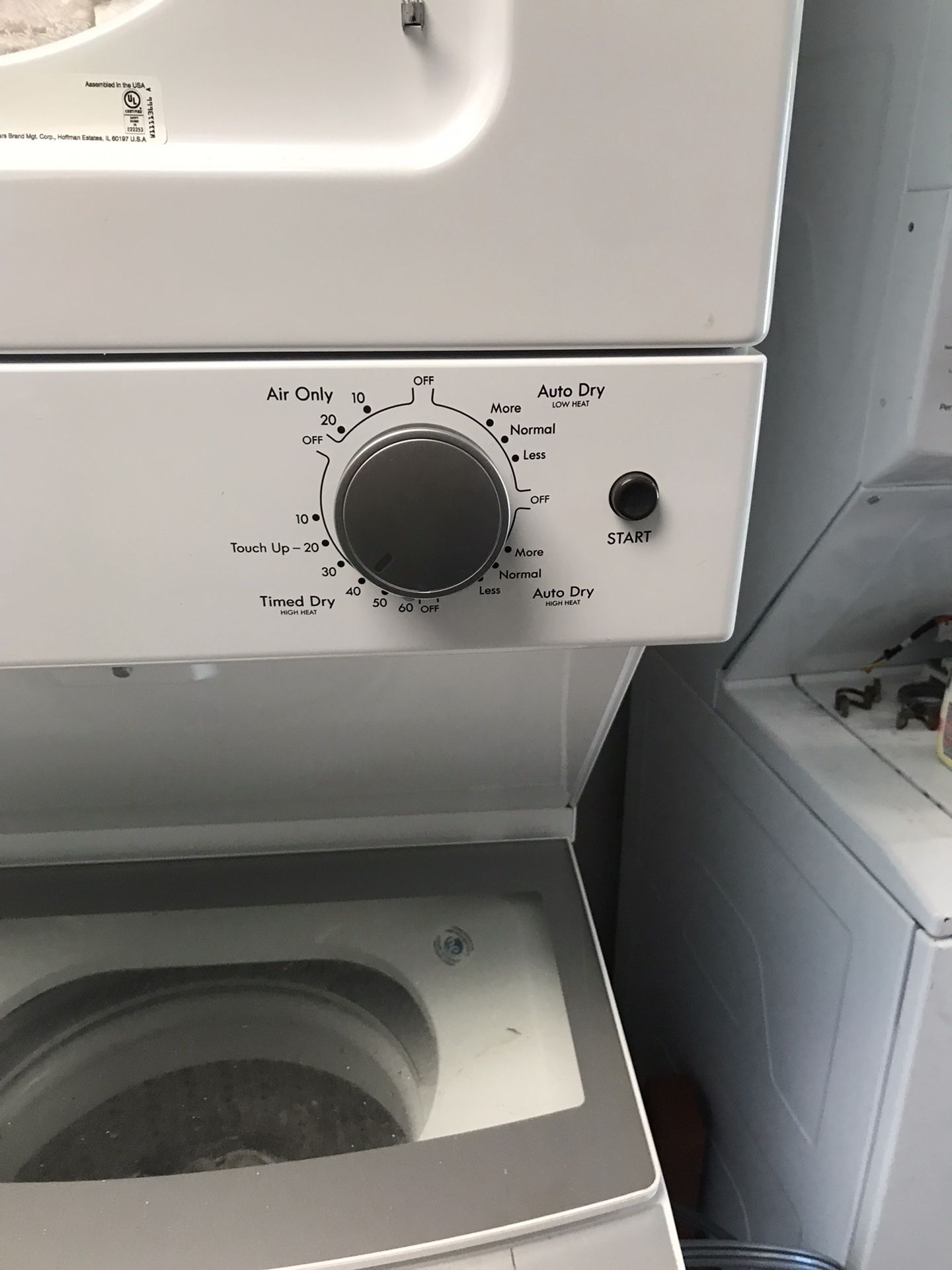 Apt Size Electric Laundry Center Washer And Dryer
