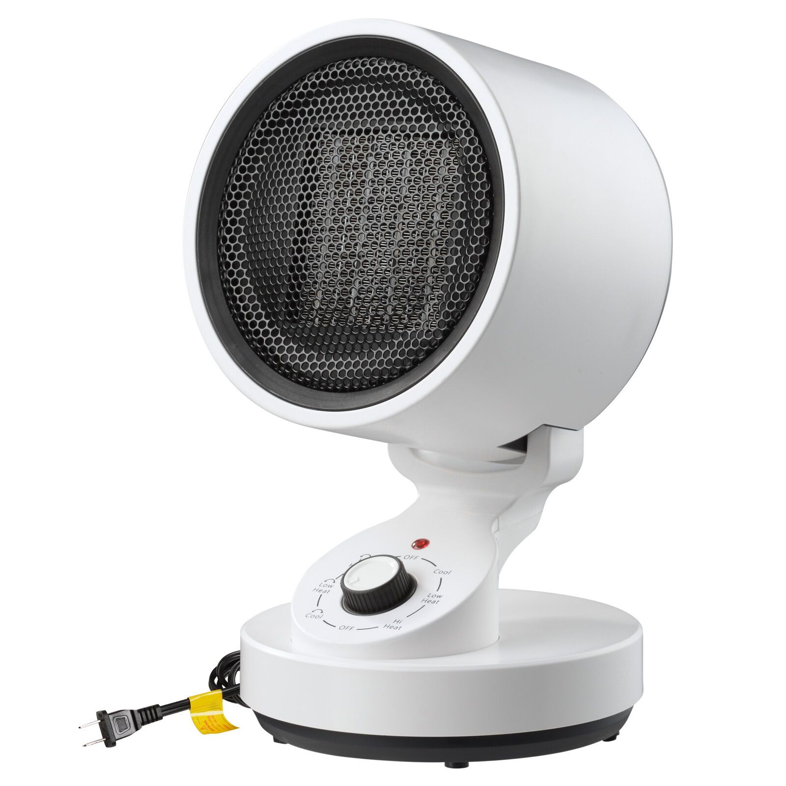 1500W Tabletop Portable Oscillating Ceramic Heater with Cooling Fan For Offices, Bedrooms, Classrooms, Basements