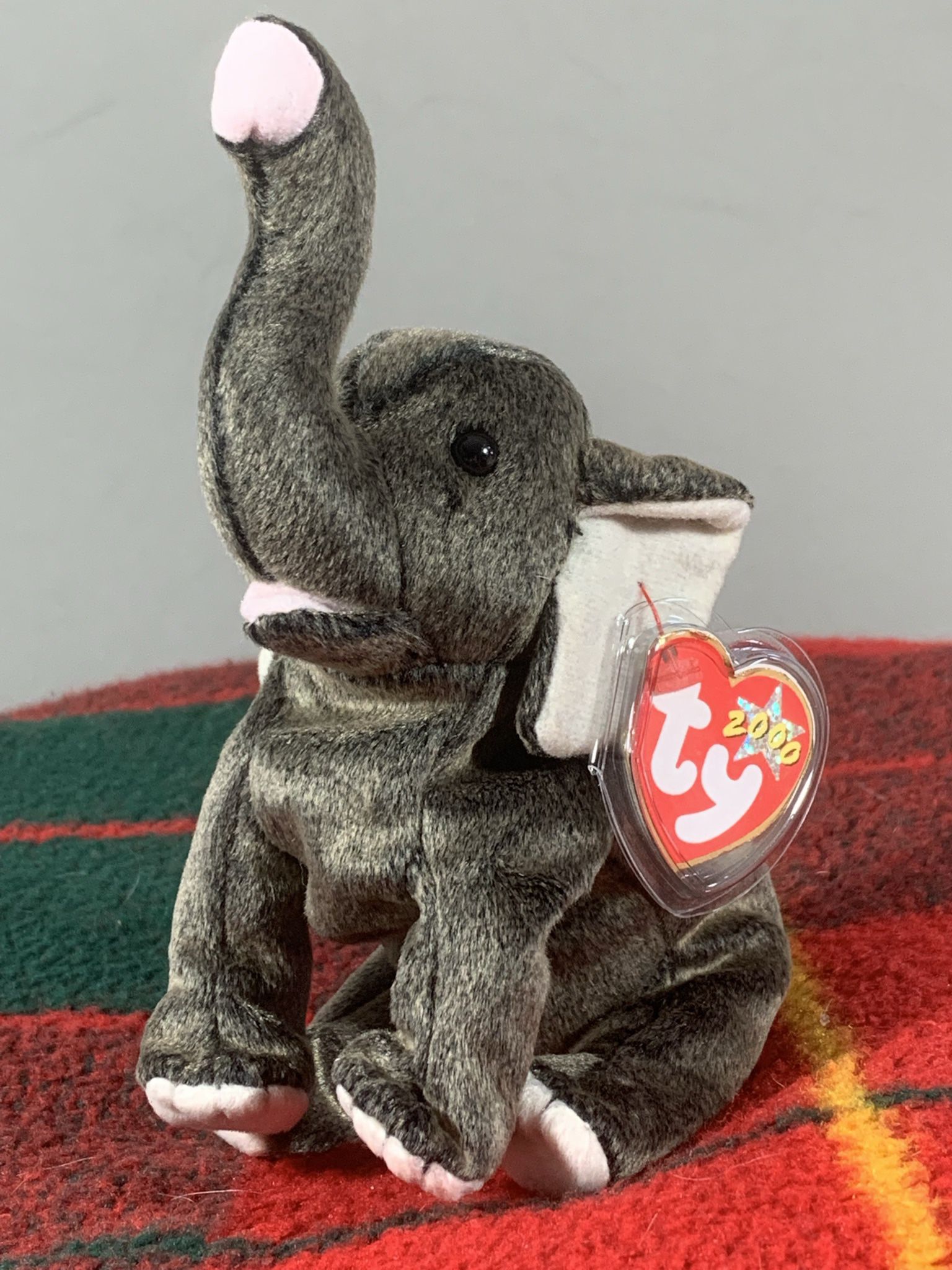 TY Beanie Baby - TRUMPET the Elephant (8.5 inch) - MWMTs Stuffed Animal Toy