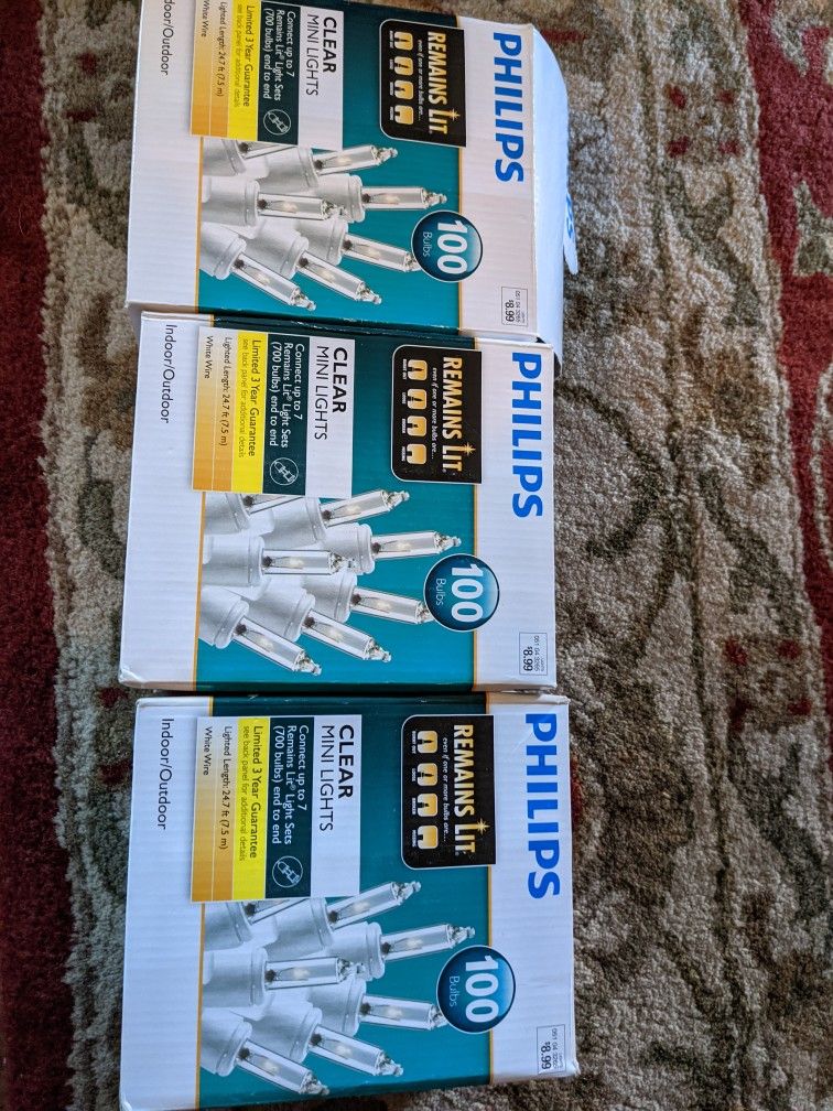 Clear Mini Lights Qty 3