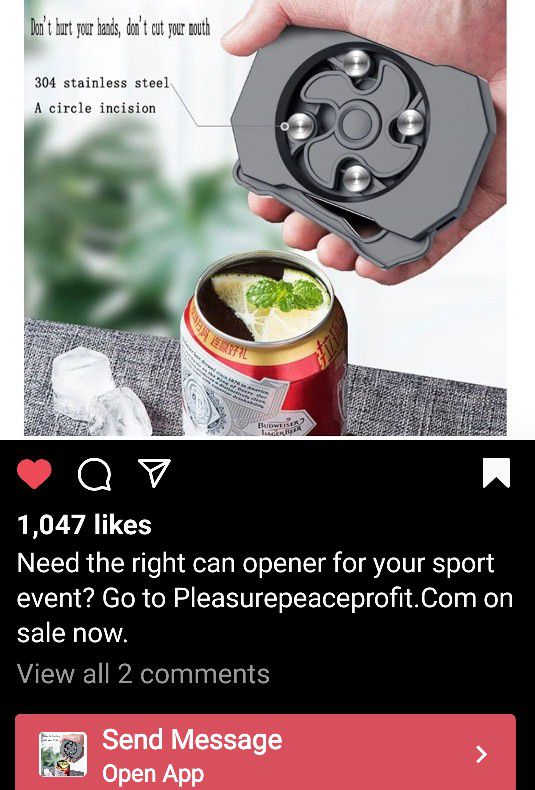 cup converting can opener