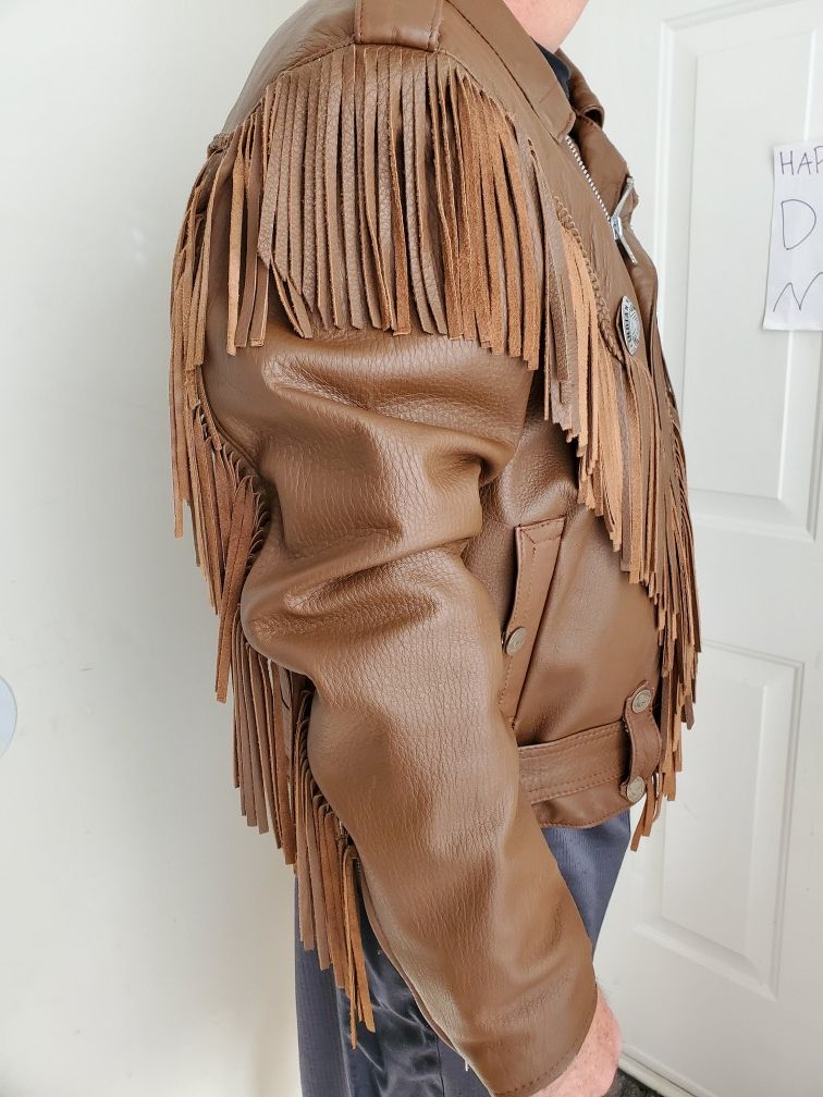 Custom Deerskin Leather Indian Motorcycle Jacket